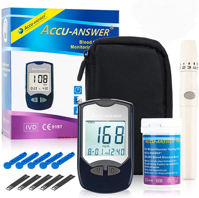 Accu-Answer Blood Glucose Monitor Set with 50 strips