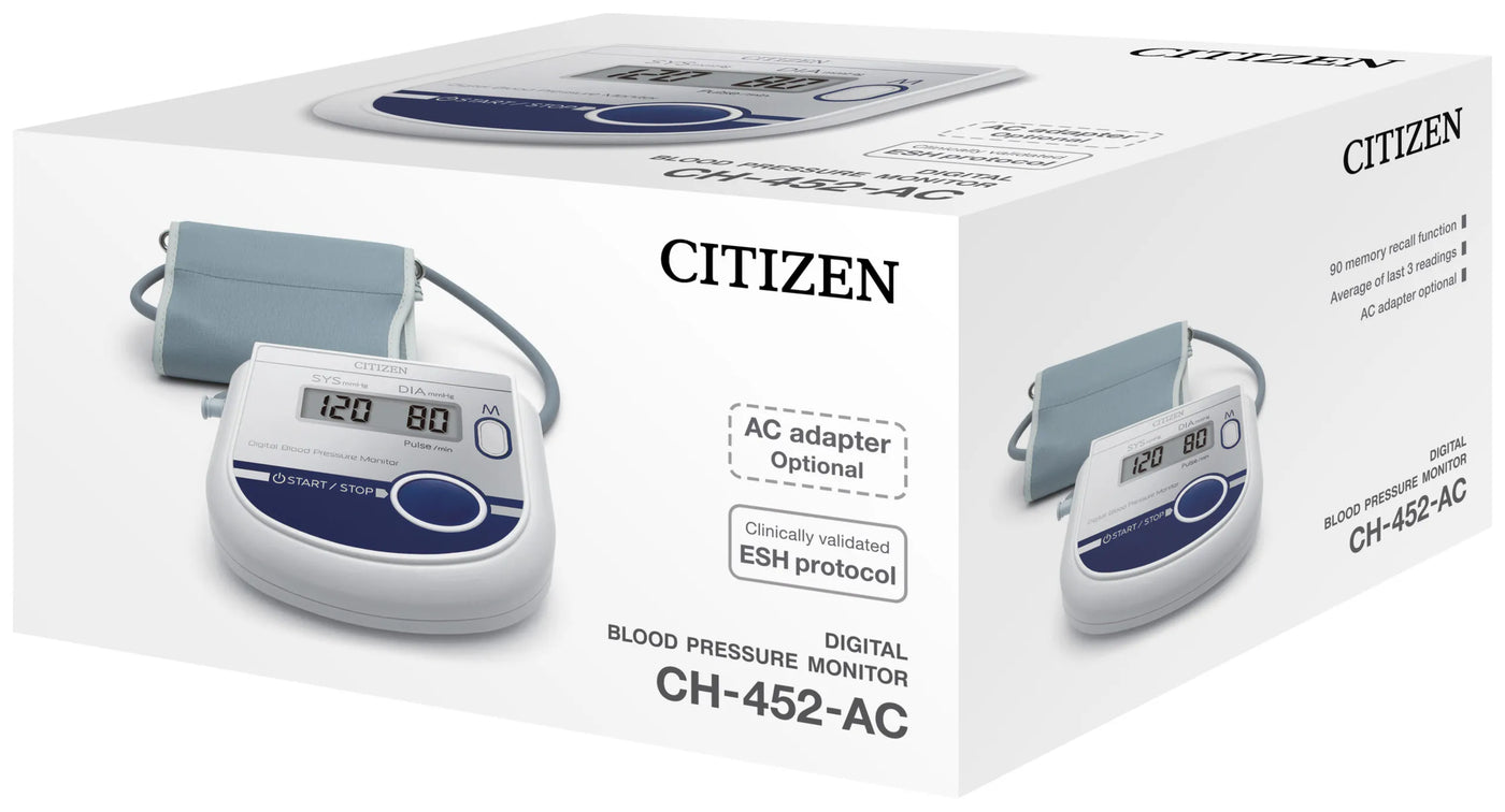 CH 452 AC - Digital Blood Pressure Monitor - White - Citizen