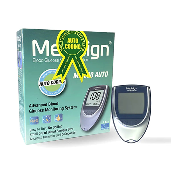 Medisign Blood Glucose Meter - Mm800 - Glucometer