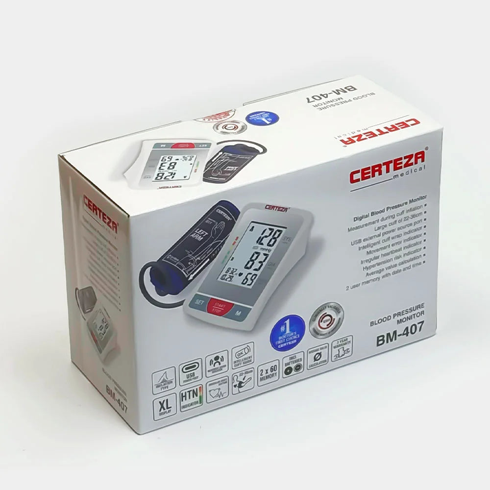 Certeza BM 407 - Digital Blood Pressure Monitor