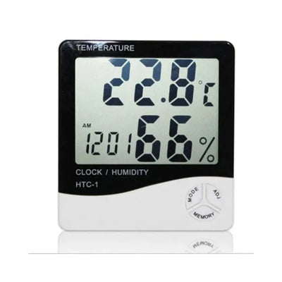 THERMOMETER HYGROMETER – TEMPERATURE HUMIDITY CLOCK – HTC-1