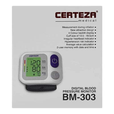 Certeza Digital Blood Pressure Monitor, BM-303