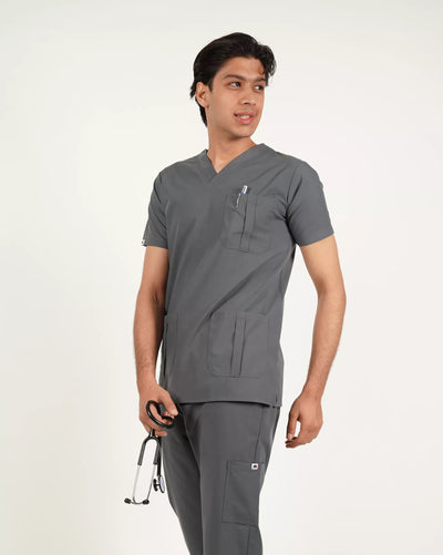 LuxeMed Premium Scrub Grey