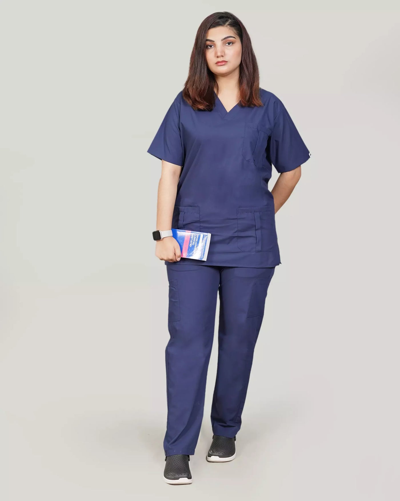 LuxeMed Premium Scrub Navy Blue