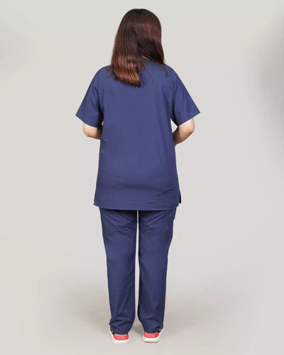 LuxeMed Premium Scrub Navy Blue