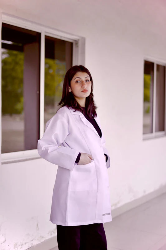 Luxe Premium Cotton Labcoat with BackBelt
