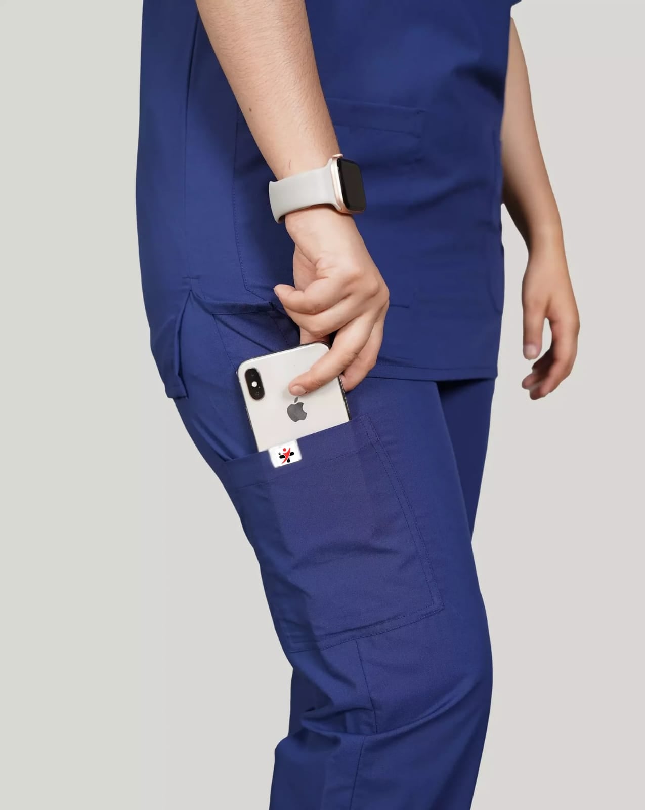 LuxeMed Premium Scrub Navy Blue
