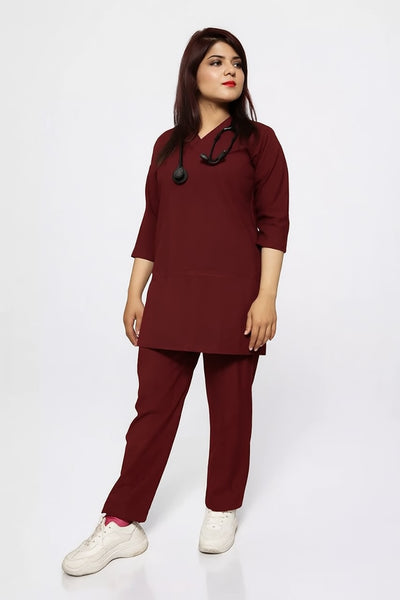 LuxeMed Premium Scrub Mehroon