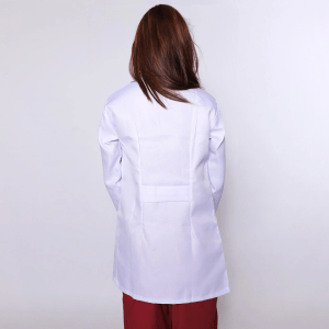 Luxe Wrinkle Free Female Back Belt Labcoat